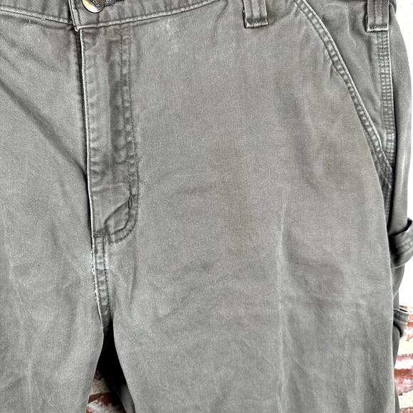 Carhartt Mens Cargo Relaxed Pants 40x30 Green - Picture 6 of 9